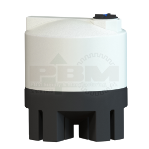 1050 Gallon Cone Bottom Tank – 20 Degree Slope With Stand – White