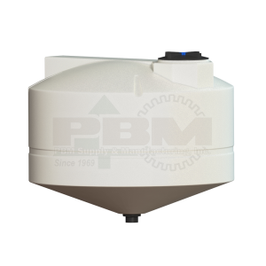 750 Gallon Cone Bottom Tank – 20 Degree Slope – White